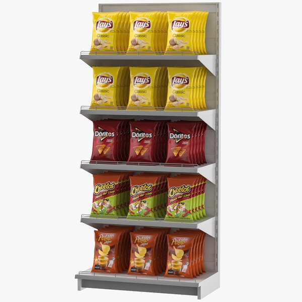 shelves display chips 3D model