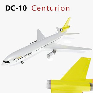 dc-10 centurion air cargo 3d xsi