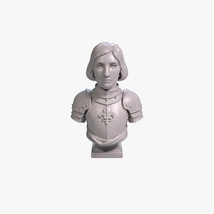 Joan of Arc Bust  Sculpture 3D Printable STL File