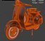 Scooter Vespa Standard Classic - Modelo 3D de alta resolución