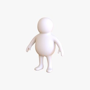 3D model Stickman 05 Rigged Low Poly