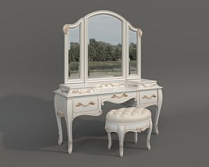 3D Classic European style Dressing Table 32 model