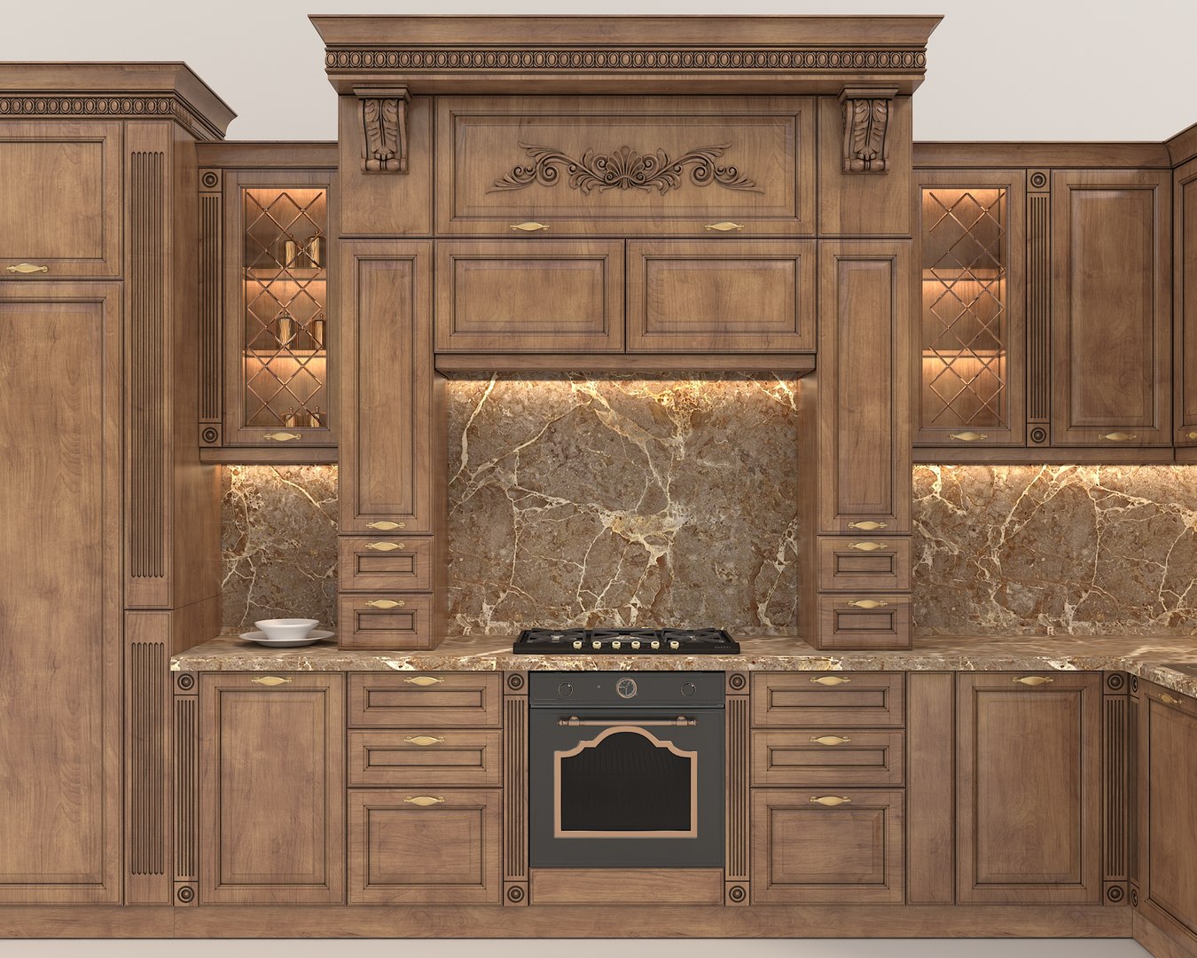 European Style Kitchen 8 3D model - TurboSquid 1908968