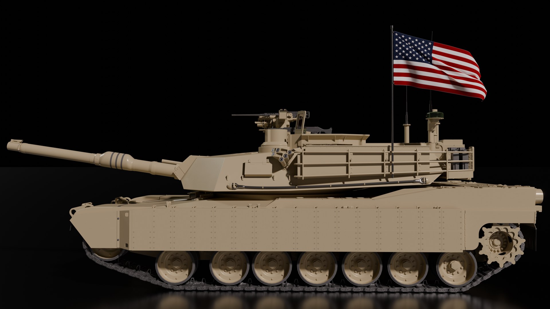 3D M1A2 Abrams SEPV3 Model - TurboSquid 2347274