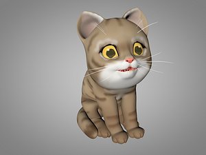 3D model kitty red