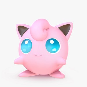 Pokemon Jigglypuff Low-poly 3D