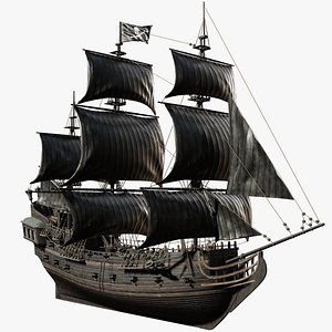 3D black pearl pirates