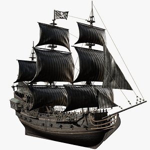 Galleon Black Pearl Pirate Ship