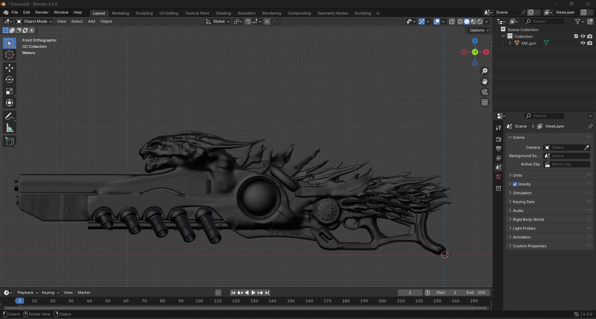 3D Alien Blaster Weapon Model - TurboSquid 2321108