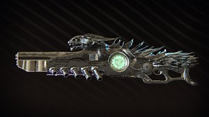 3D Alien Blaster Weapon model