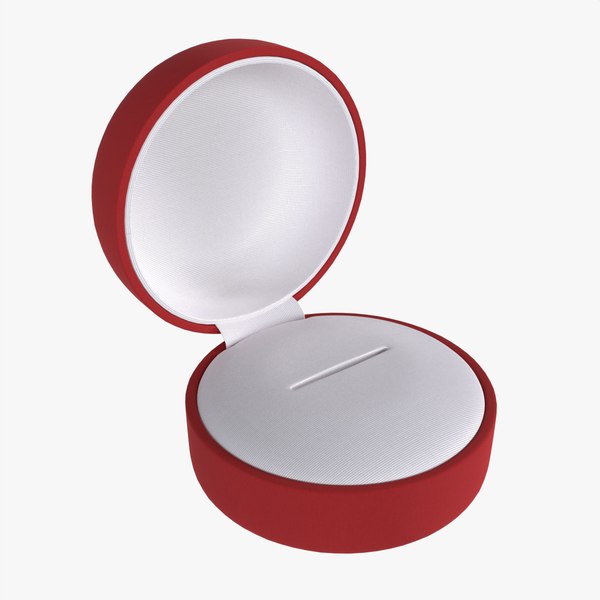 3D Jewelry box round open