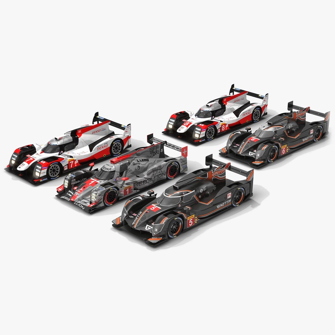 WEC LMP1 시즌 2019 2020 Race Car Collection 3D 모델 - TurboSquid 1573896