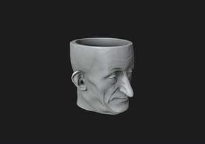 Grandpa Planter - Pen Holder 3D model