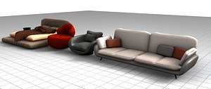 3D furniture  collection model