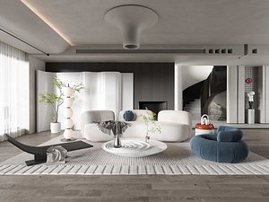 Living Room Interior Scene 4