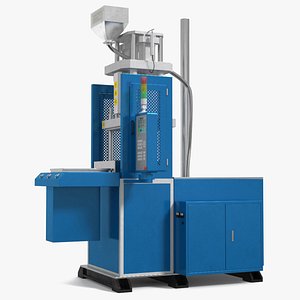 Vertical Plastic Injection Molding Machine Blue