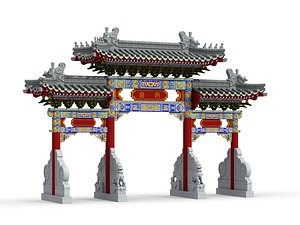 3D Chinese Archway 05
