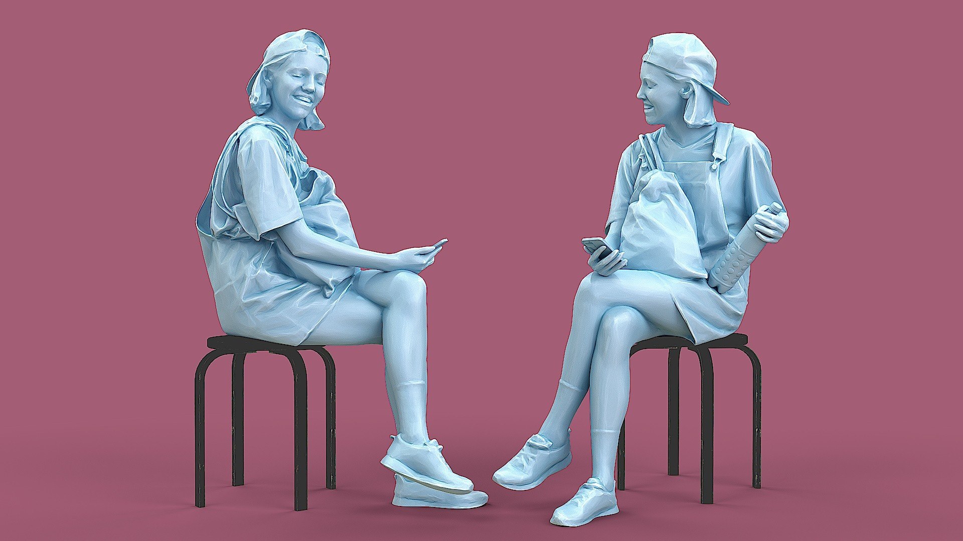 Smiling Girl Model - TurboSquid 2001726