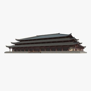 Asian ancient architecture palace 3D