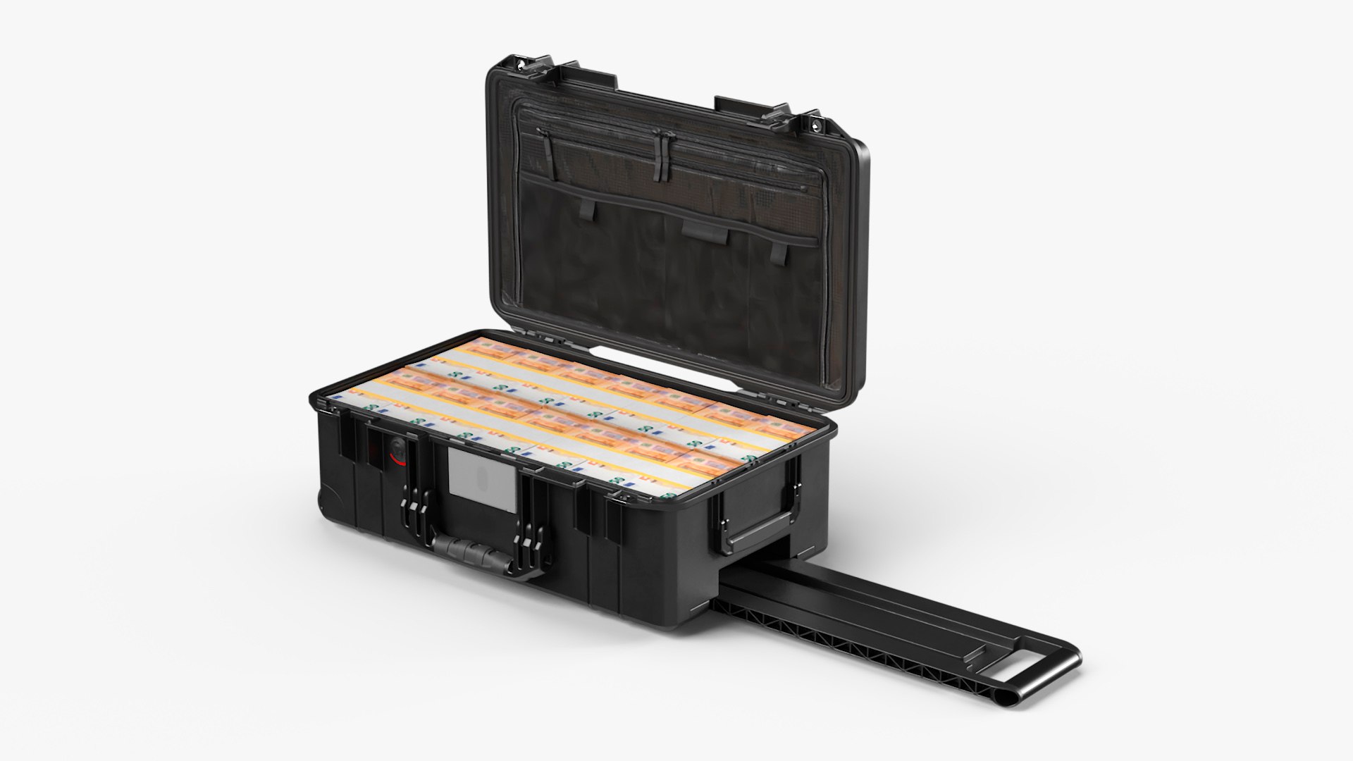 3D Travel Case Full Of Euro - TurboSquid 2376492