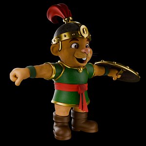 Warrior Squirrel 3D