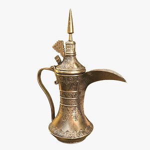 3D arabic teapot dallah model