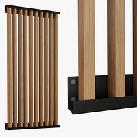 A-009 modular facade vertical louvers