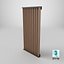 A-009 modular facade vertical louvers