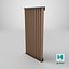 A-009 modular facade vertical louvers