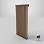 A-009 modular facade vertical louvers