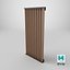 A-009 modular facade vertical louvers