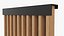 A-009 modular facade vertical louvers