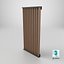 A-009 modular facade vertical louvers