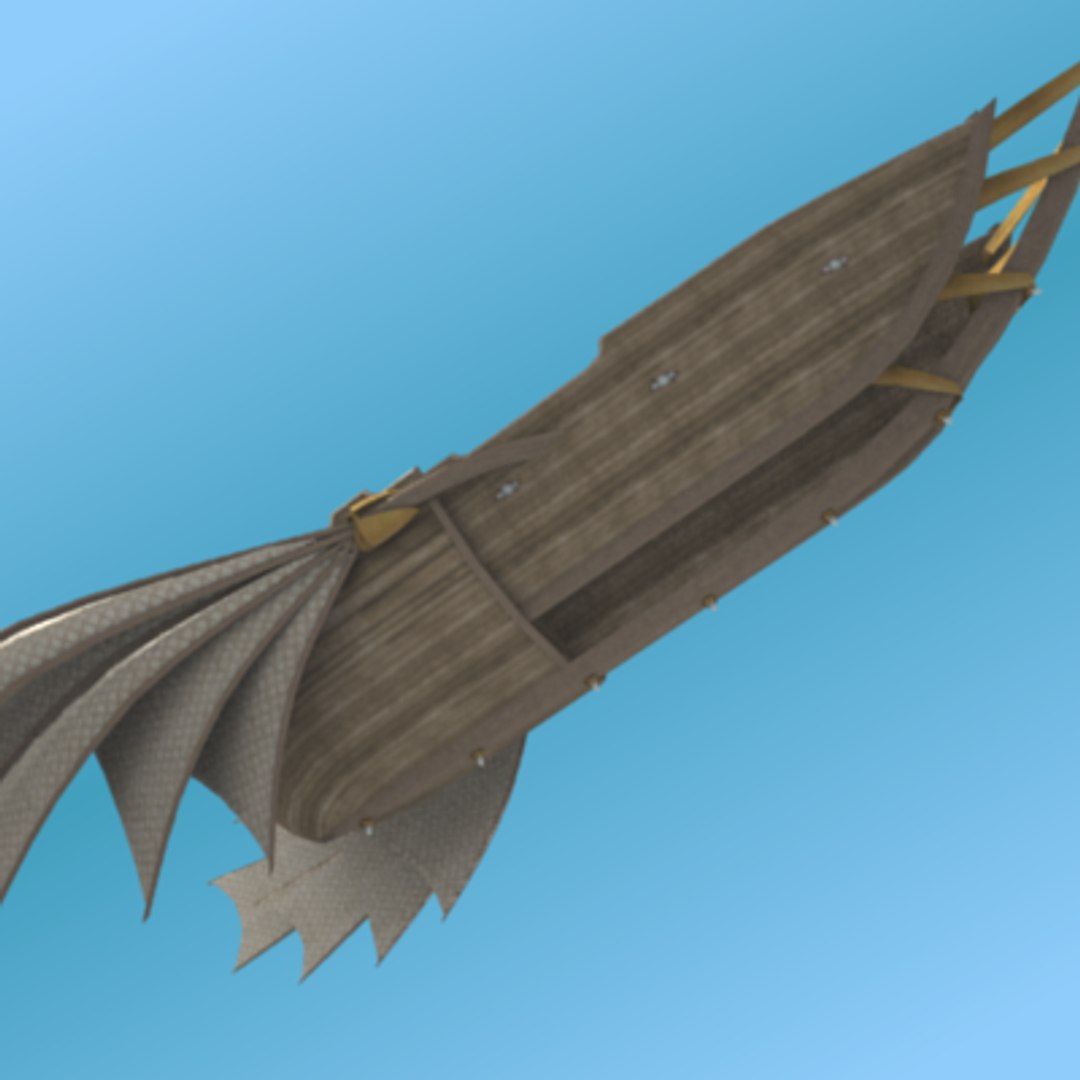 3d Fantasy Airship Model