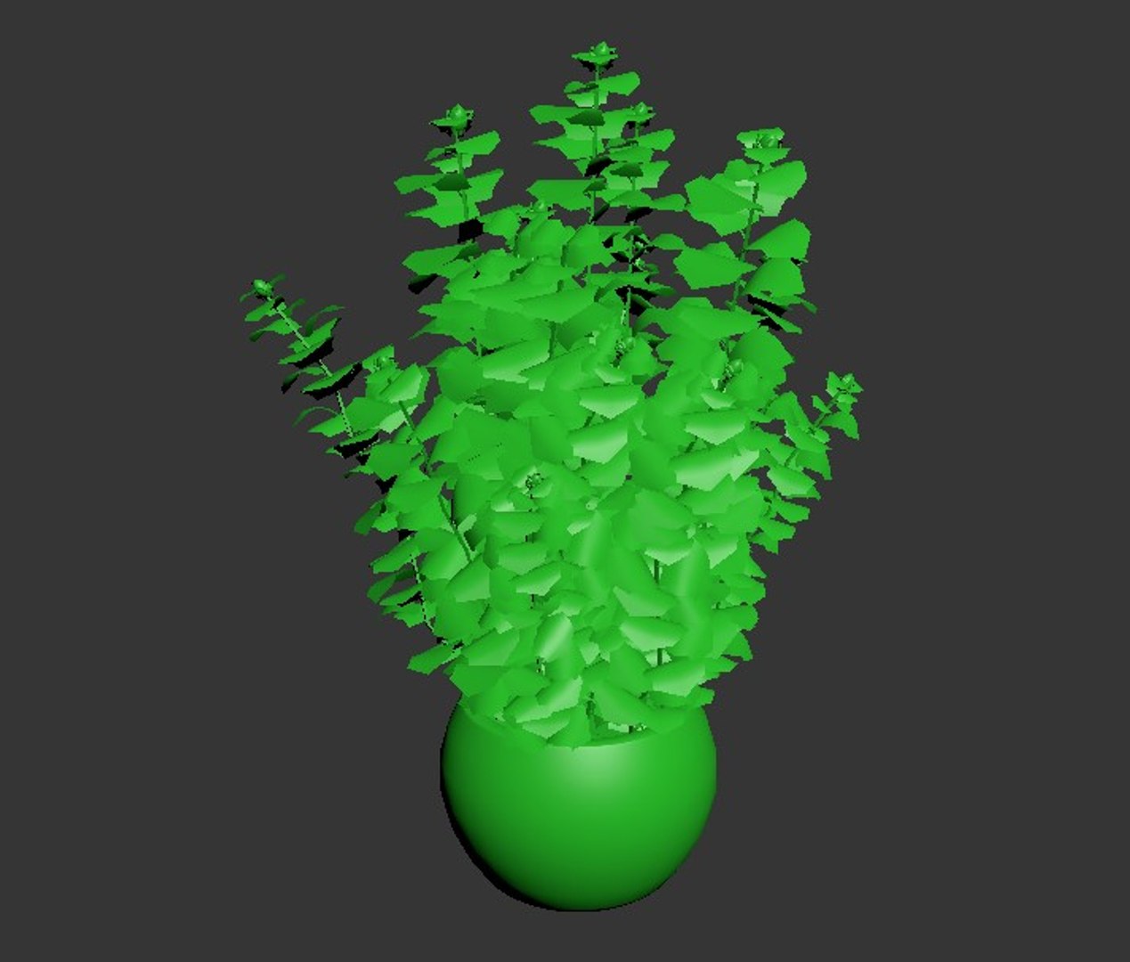 Cannabis Pot Model - TurboSquid 1554056