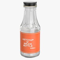 Ketchup Bottle with Indents