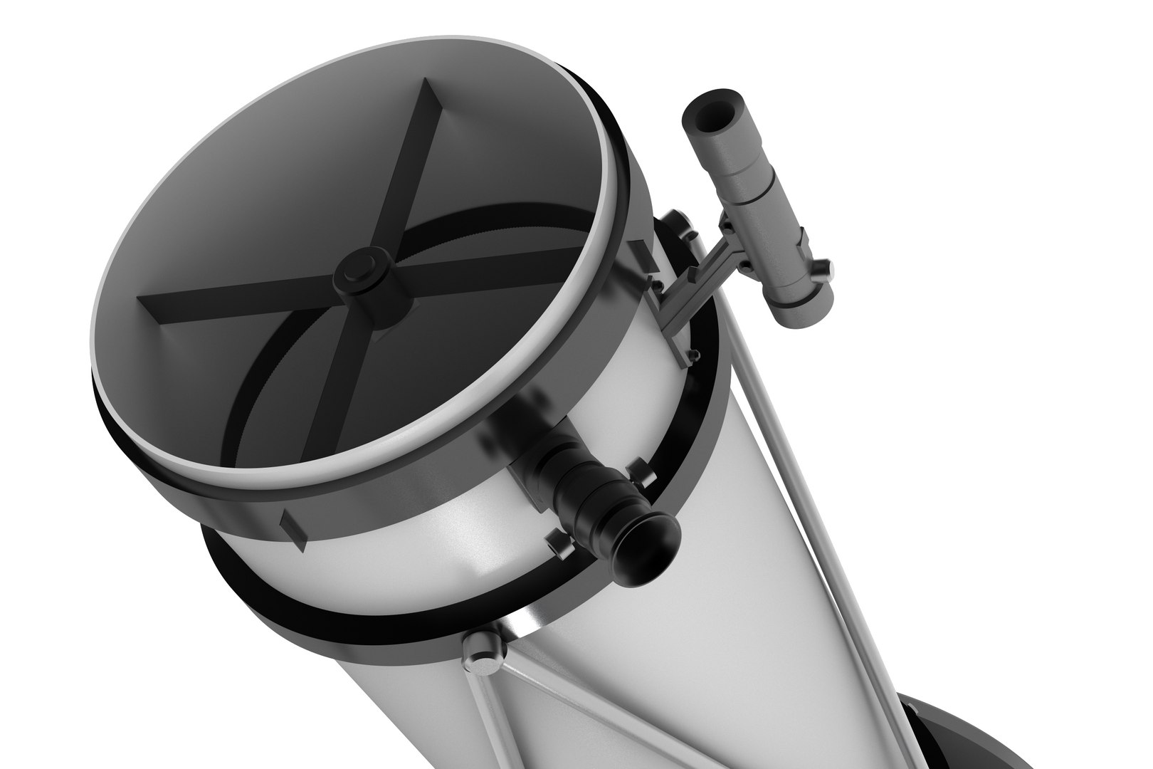 3d Model Of Telescopes : Refractor Reflector