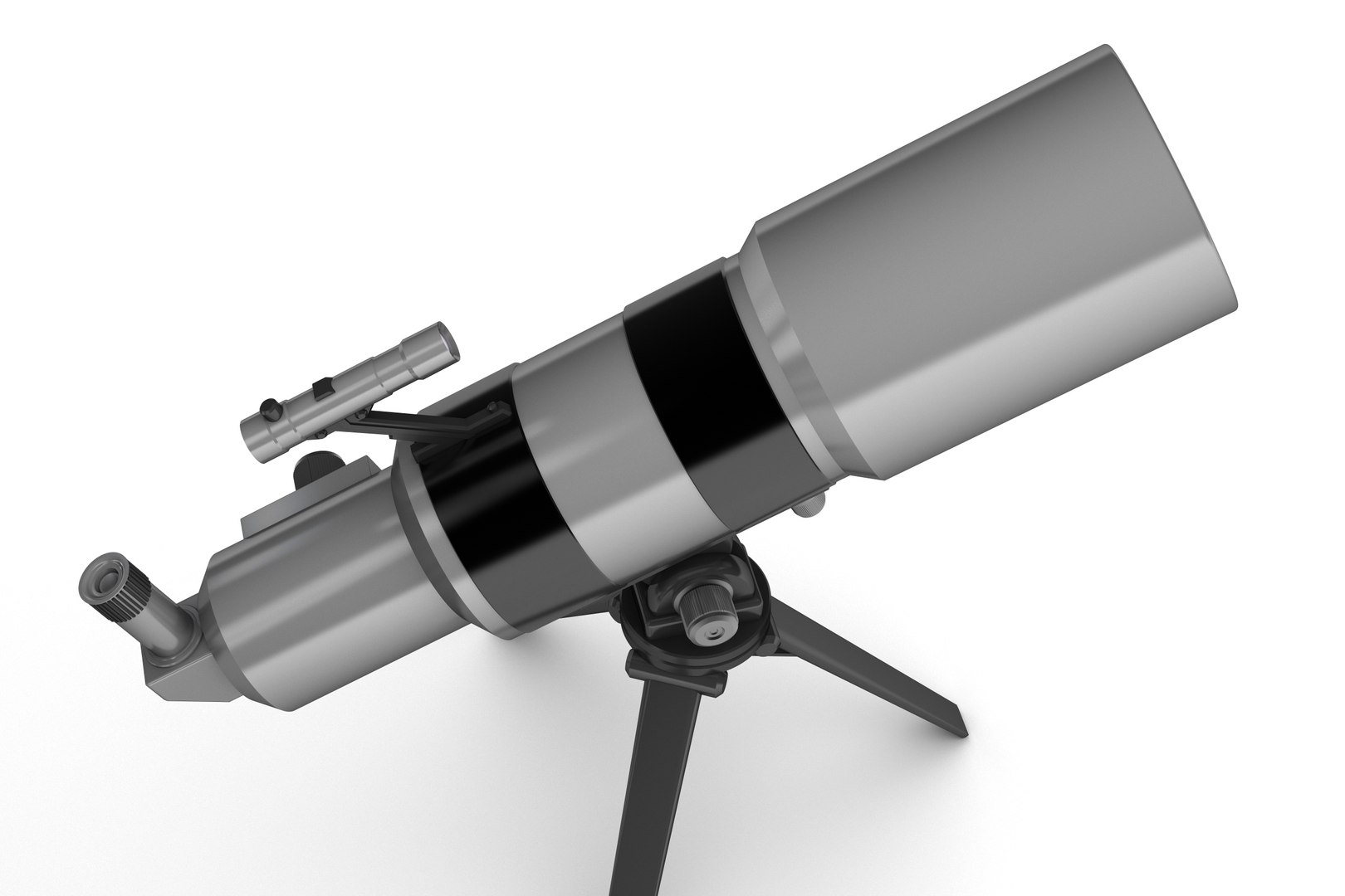 3d Model Of Telescopes Refractor Reflector