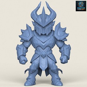 Knight Warrior Character Print Ready 3D Model model