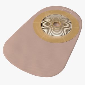 One-Piece Closed Non-Drainable Colostomy Pouch 3D