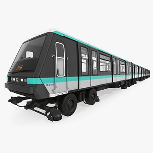 paris subway train mp 3D model