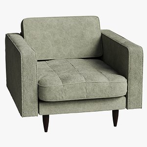 3D model Osaka ArmChair Green Fabric
