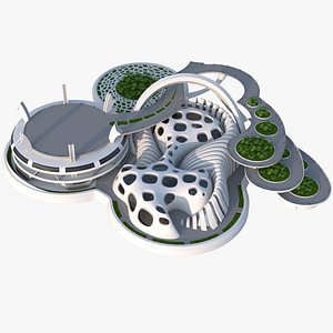 Sci-Fi Futuristic Building Concept 13