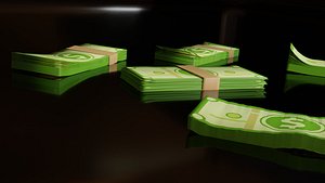 Stacked Money 3D model