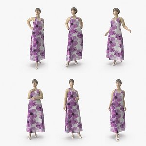 size mannequin 01 poses 3D model