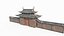 Ancient Asian architectural city gates
