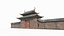 Ancient Asian architectural city gates