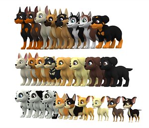 rottweiler puppy 3D model