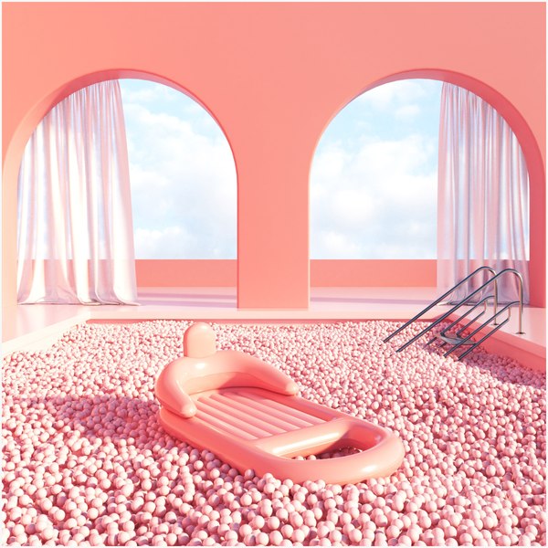 modelo 3d Dreamscape Pink Pool - TurboSquid 1967024