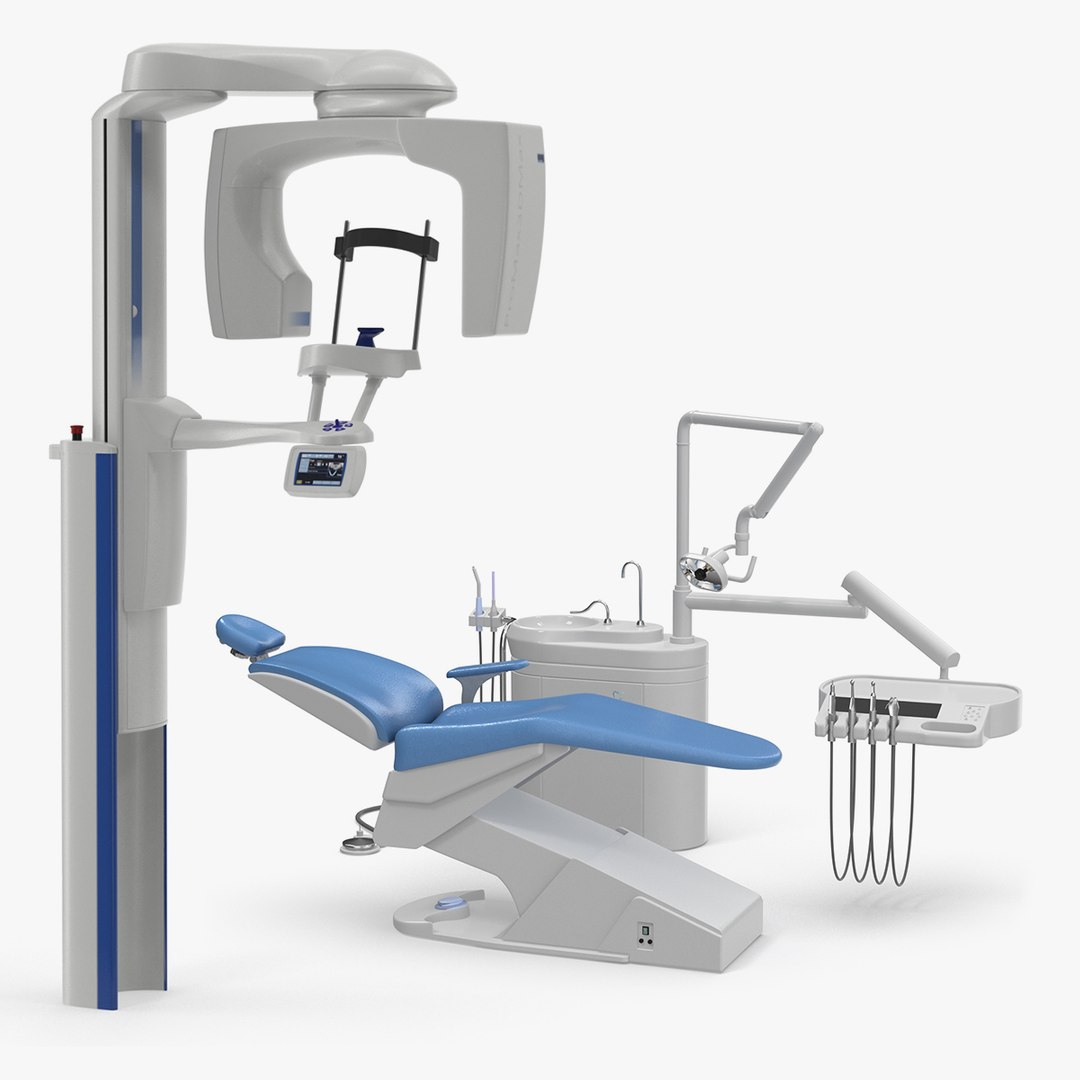 Dental Equipment Collection 2 3D model preview